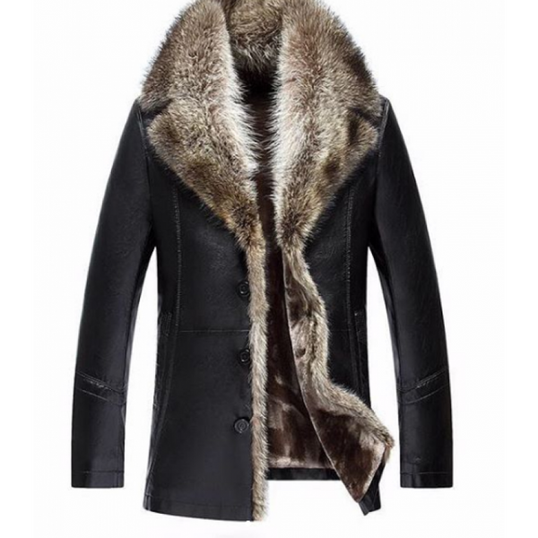 Women's Fur Leather Coat