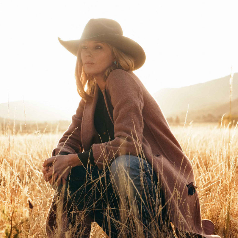 Yellowstone Beth Dutton Brown Wool Long Coat