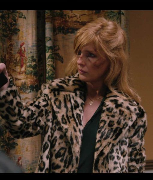 Yellowstone S02 Beth Dutton Cheetah Print Coat